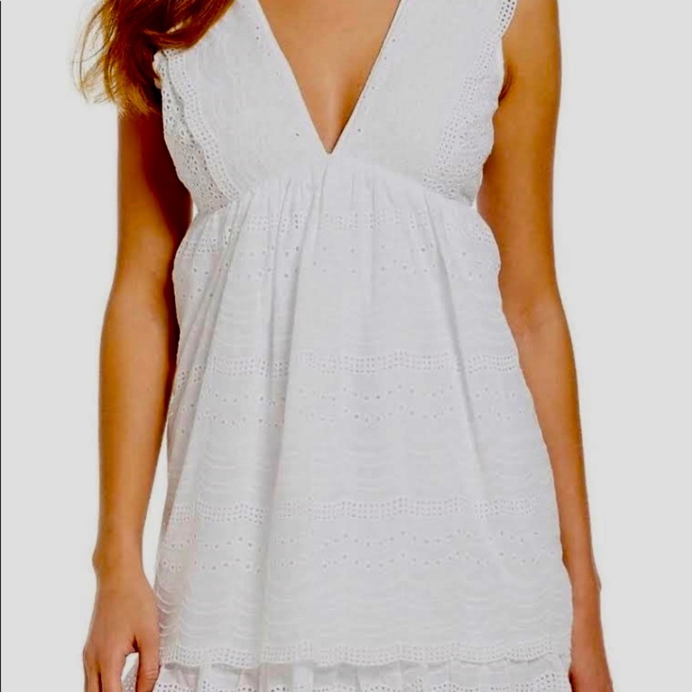 Gianni Bini Medium White Lace Dress